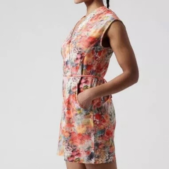 Athleta Marlow Multi Colored sleeveless romper - Picture 7 of 8
